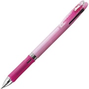 多色ボールペン クリップ-オン スリム 3C 0.7mm ノック式 インク色:3色(黒・青・赤) 本体色:パステルピンク 油性 可動式バインダークリップ採用 B3A5-WP