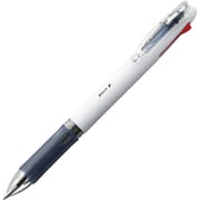 多色ボールペン クリップ-オン スリム 4C 0.7mm ノック式 インク色:4色(黒・青・赤・緑) 本体色:白 油性 可動式バインダークリップ採用 B4A5-W