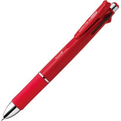 多機能ペン クリップ-オン マルチ1000S ボール径：0.7mm インク色：4色（黒・青・赤・緑） シャープペン芯径：0.5mm 本体色：赤 可動式バインダークリップ搭載 B4SA3-R