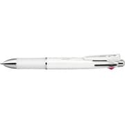 B4SA3-W [クリップ-オン マルチ1000S 多機能油性ボールペン 0.7mm黒・青・赤・緑インクボールペン 0.5mmシャーペン 白]