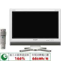 AQUOS（アクオス）20V型 地上・BS・110度CSデジタルハイビジョン液晶テレビ ホワイト LC-20D30W