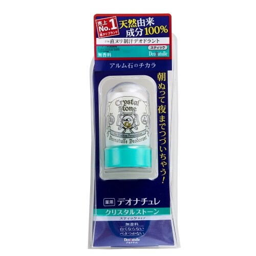 制汗剤 ワキ用 スティックタイプ 医薬部外品 デオナチュレ クリスタルストーン 60g