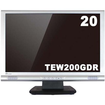 20型ワイド液晶モニター アナログ/デジタル接続 グレア（光沢）パネル TEW200GDR