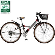 子ども用自転車 エコチャンピオンエース CIデッキ 24型 外装6段変速 ブラック＆シルバー EA246 1A822B