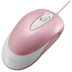 USB対応 光学式 ダブルクリックマウス ピンク MUS-CKT54P