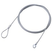 セキュリティワイヤー W4.6mm×H0.5m シルバー ESL-W0546
