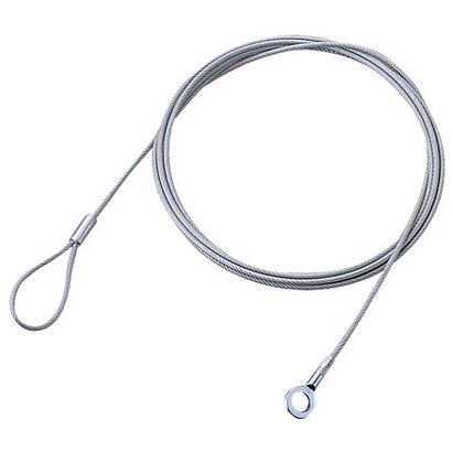 セキュリティワイヤー W4.6mm×H1m シルバー ESL-W1046