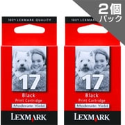 LEXMARKプリンター用インクカートリッジ ブラック(エコノミー) 2個パック LEX-17X2-J 10N0583-J