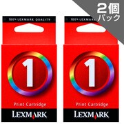 LEXMARKプリンター用インクカートリッジ カラー(標準) 2個パック LEX-1-J TwinPack TPJPN05-J