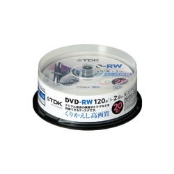 録画用DVD-RW 120分 1-2倍速 CPRM対応 20枚 インクジェットプリンタ対応 DRW120DPA20PU