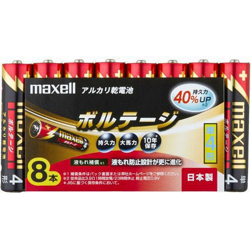 アルカリ乾電池 VOLTAGE（ボルテージ） 単4形 8本入 LR03(T) 8P