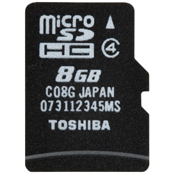 Class4対応 microSDHCカード 8GB SD-MH008GA