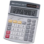 ビッグディスプレイ電卓 セミデスクサイズ 12桁 D-2850T