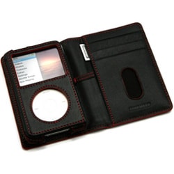 iPod classic/iPod 5G用 キャリングケース ブラック/レッド TUN-IP-300021