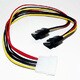 電源変換ケーブル4PIN-SATA15PIN2 JDH-DS2/30