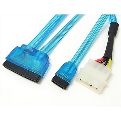 SATA一体型変換ケーブル30cm JST-2203/BL