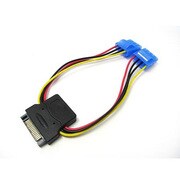 電源変換ケーブル15PIN-大4P/2分岐 JDH-SD2/15