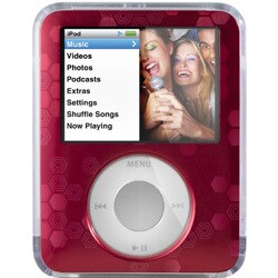 F8Z238-RED （レッド） [iPod nano 3rd用 プロテクトケース] REMIX PC CSE HEXAGON（RED）