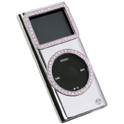 GTY-IP-000003 （シルバー/ピンキースワロフスキー） [2nd iPod nano用 ラグジュアリーケース] GILTY COUTURE for iPod nano 2G