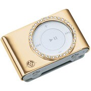 GTY-IP-000010 （ゴールド/スノースワロフスキー） [iPod shuffle(aluminum)用 ラグジュアリーケース] GILTY COUTURE for iPod shuffle 2G