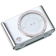 GTY-IP-000012 （シルバー/ピンキースワロフスキー） [iPod shuffle(aluminum)用 ラグジュアリーケース] GILTY COUTURE for iPod shuffle 2G