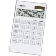 デザイン電卓 12桁 ホワイト DES1200WH