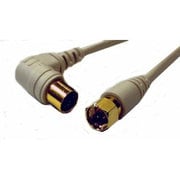 S4FL5W-B （ホワイト） [CS・BS用同軸ケーブル F型接栓-L型プラグ 5m]