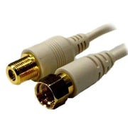 アンテナケーブル延長コード 1m F型接栓-F型接栓座 ホワイト S2FBFJ1W-B