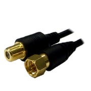 アンテナケーブル延長コード 2m F型接栓-F型接栓座 ブラック S2FBFJ2B-B