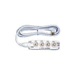 CS4分配器（屋内用） 2mケーブル付き 全端子通電 CS4DTL-D
