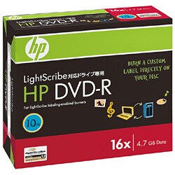 DVD-R 4.7GB 1-16倍速対応 ライトスクライブドライブ対応スタンダードディスク 10枚入 DVD-R4.7HLBBX10P