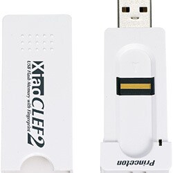 XiaoCLEF2 512MB 指紋認証搭載 USBフラッシュメモリ PFU-XC2/512