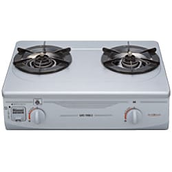 ガステーブル（都市ガス13A用左強火タイプ） RTS-336-2FTS-SL-L（シルバー）