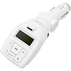 FMトランスミッター&CAR MP3プレイヤー ホワイト RM-CMP512W