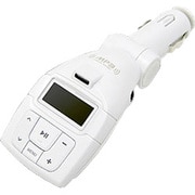 FMトランスミッター&CAR MP3プレイヤー ホワイト RM-CMP512W