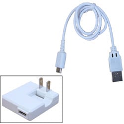OWL-CBJA(W)-DSL USB充電ケーブルプラグ 収納式ACアダプタ付属 ホワイト [DSLite用]