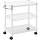 Home ERECTA キッチンワゴンセット ホワイト HPLW