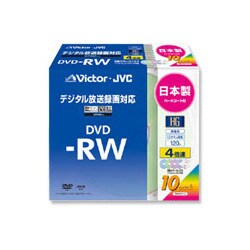 録画用DVD-RW 120分 2-4倍速 CPRM対応 10枚 インクジェットプリンター対応 VD-W120HM10