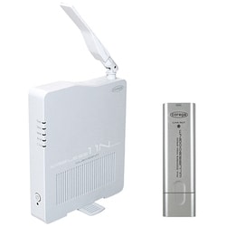 Draft IEEE802.11n準拠(IEEE802.11g/b)規格対応 無線ルーター USB無線LANアダプタセット CG-WLBARGNM-U