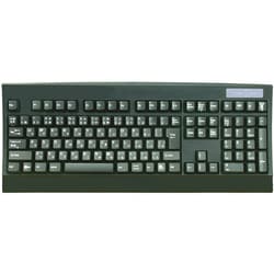 USB変換ケーブル付 PS/2接続 日本語112キー キーボード メカニカルキースイッチ黒軸搭載 ブラック OWL-KB112MTEN(B)