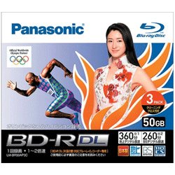 録画用BD-R Ver.1.1 1-2倍速 片面二層 50GB 3枚 LM-BR50AP3C