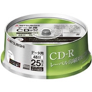 データ用CD-R 700MB 48倍速 スピンドルケース インクジェットプリンタ対応 ホワイト 25枚 SR80FP25H3
