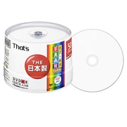 DVD-R 4.7GB 16倍速対応 インクジェットプリンタ対応 50枚 DR-47WKY50BN