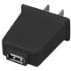 GH-ACC-USBK [ACプラグ型USB-AC変換アダプター eneplug（エネプラグ） ブラック]