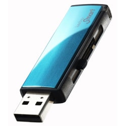 USB2.0対応フラッシュメモリー 8GB ToteBag Smartシリーズ ターコイズブルー TB-AT8G/B