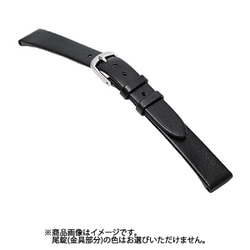 C210AH [時計バンド カーフ へり返し 黒 11mm]