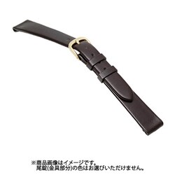 C210BH [時計バンド カーフ へり返し チョコ 11mm]