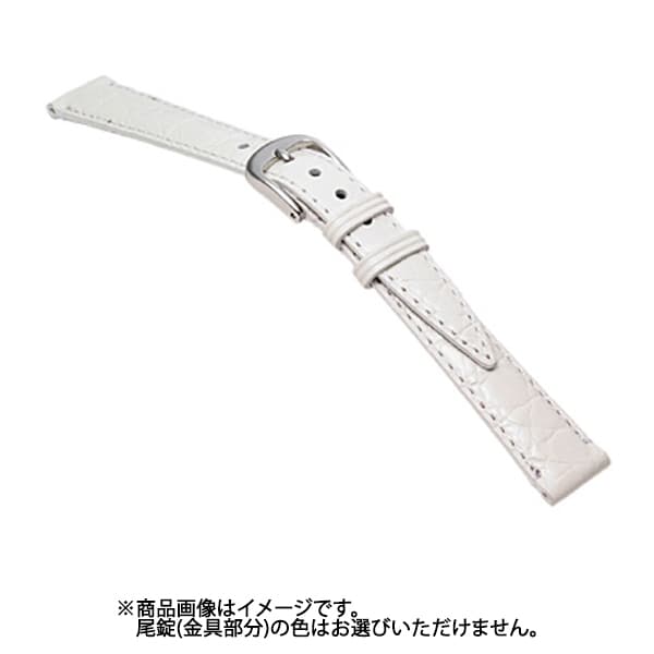 SK007W0-J [時計バンド エルセ イタリアンカーフ型押し ウェルダー ホワイト 13mm]