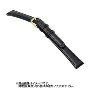 BC003A1-M [時計バンド カーフ へり返し Lサイズ 黒 15mm]