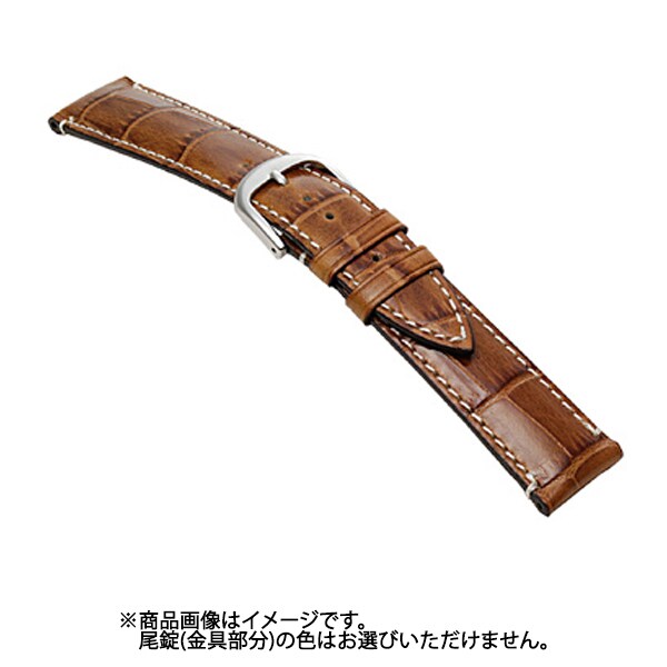 SK006C0-R [時計バンド エルセ イタリアンカーフ型押し ウェルダー ブラウン 19mm]